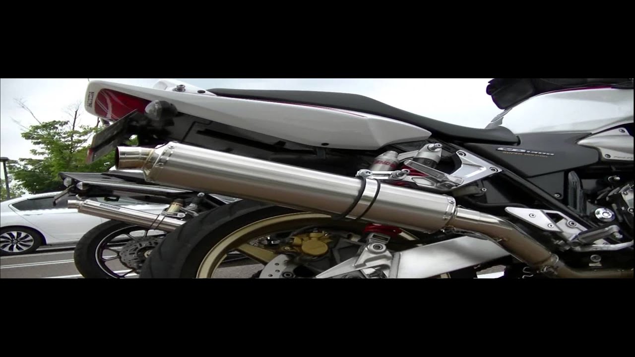 CB1300 トータルクラフト　マフラー CB1300SB トータルクラフト マフラー音 バッフルなし - YouTube