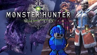 Pink Rathian and the Blue Bomber [Monster Hunter World]