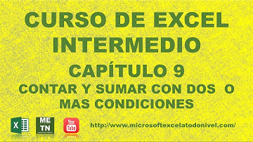 Curso de Excel Intermedio Capitulo 9 | Contar y Sumar con dos o mas condiciones