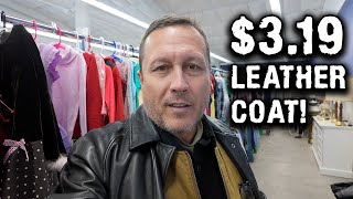 Thrift Shop Bargain Hunter Scores Wilson's Leather Coat for $3.19 USD!