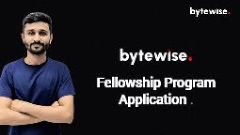 Bytewise Fellowship Program Application - Vijay Kumar