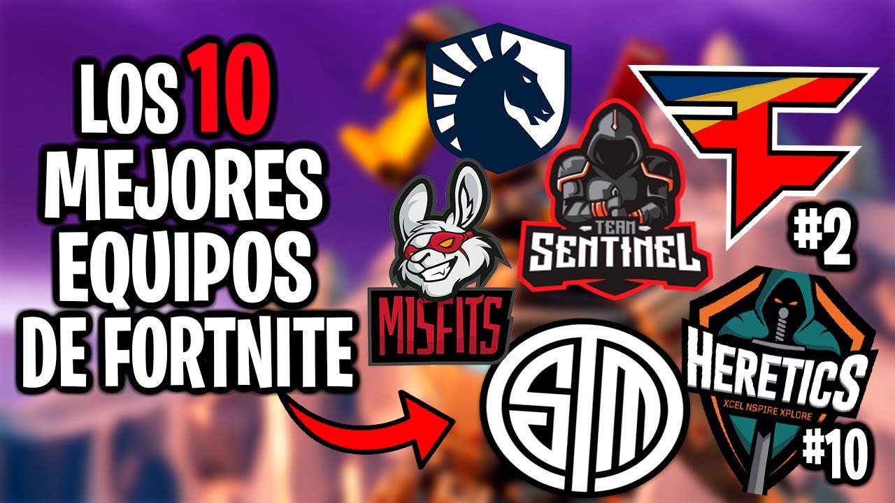 LOS 10 MEJORES EQUIPOS DE COMPETITIVO EN FORTNITE Fortnite Battle Royale COMPETITIVO YouTube