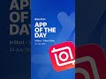 Much love @AppStore — thanks for naming us App of the Day! 💫#inshot  #appoftheday #ontheappstore