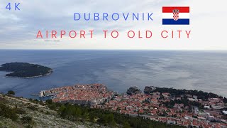 Dubrovnik Airport to Dubrovnik Old City by Platanus Bus 4K | Places To Visit in Summer 2023 screenshot 3