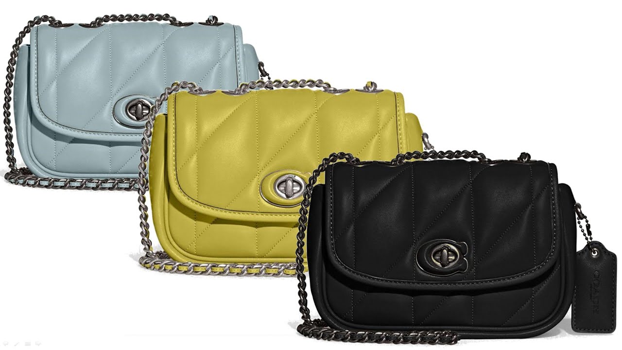 Coach pillow madison shoulder bag 18 with quilting. YouTube