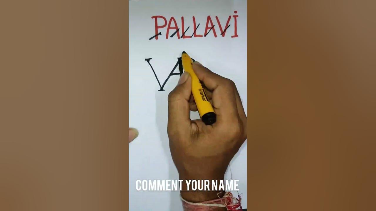 Creative logo name pallavi comment your name next logo will be your 