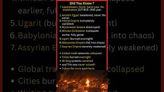 When the Entire Civilized World Failed Simultaneously #history #darkhistory