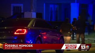 Birmingham police investigate possible homicide in Wylam