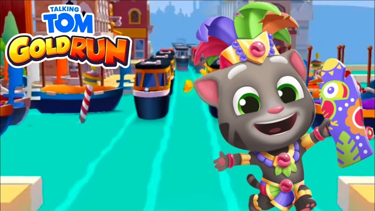Talking Tom Gold Run - FIESTA TOM IN CANALS SIDE WORLD
