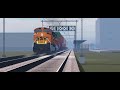 BNSF Intermodal train thunders out of Zootopia City