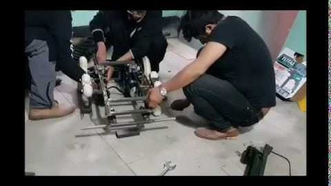 Bomb diposal robot under construction in Nepal ..by Nepali" made in  Nepal"