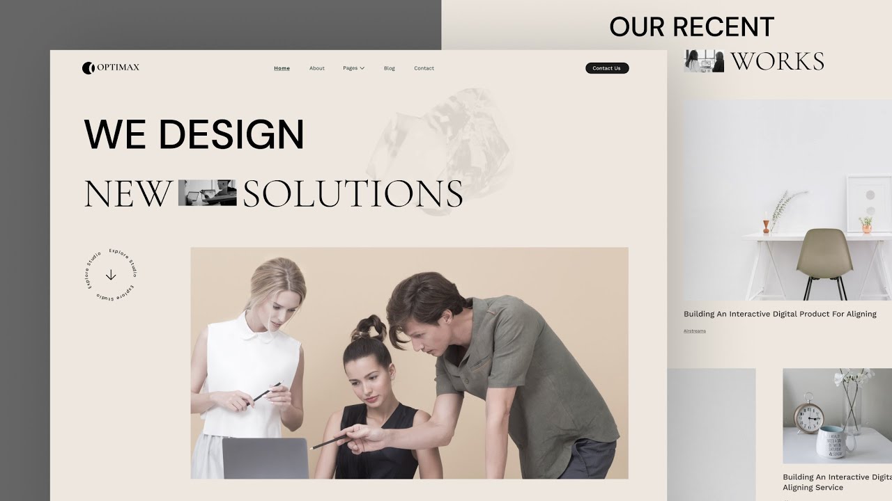 Picture of Optimax: Exclusive Joomla Template for Creative Web Design Agencies ...