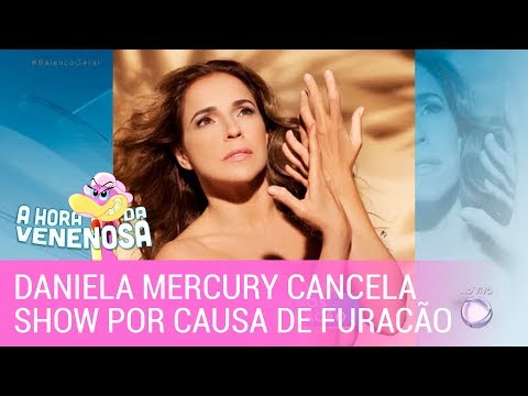 Daniela Mercury cancela show nos EUA por causa de furacão