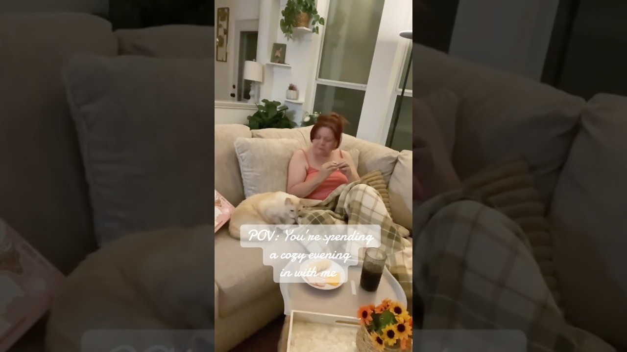 POV: You’re spending a cozy evening in with me.  #EveningIn #SoloVibes #POV #Over50Life #SoftLife