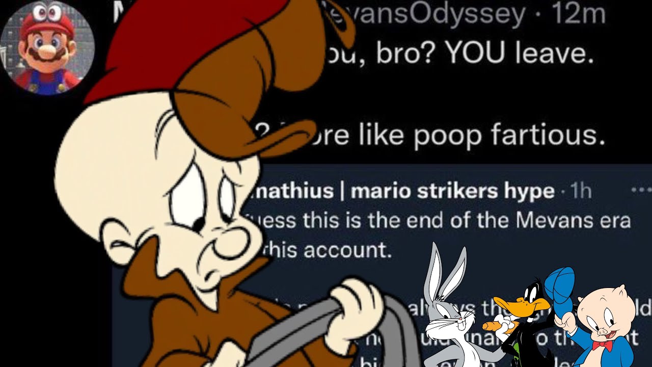 Elmer Fudd (and friends) Read Funny Mevans Tweets