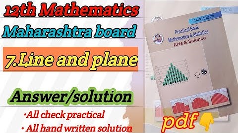 7.Line and plane class 12th||line and plane practical || math practical