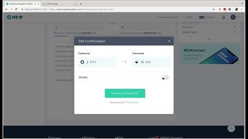 MyEtherWallet: Using the MakerDAO Dapp - Create a CDP with Keepkey Hardware Wallet