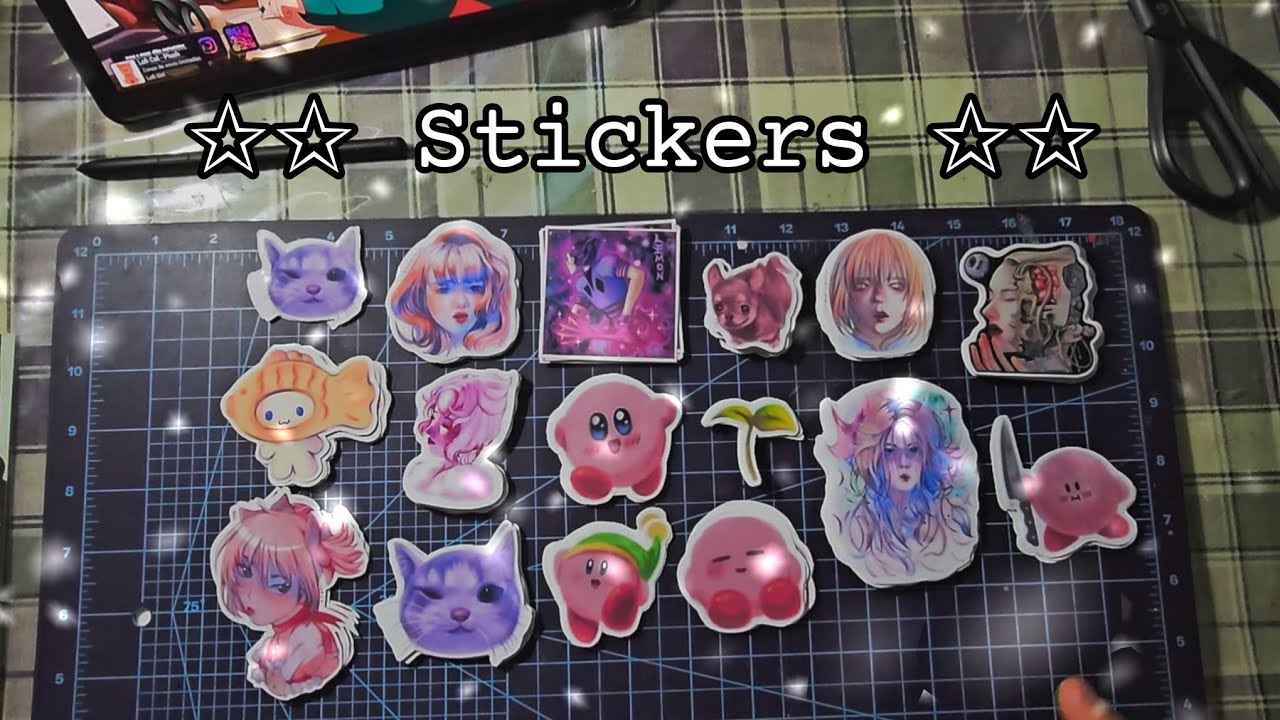 ⌦ Haciendo stickers ✩ unboxing ✩ vlog ✩ Tutorial?