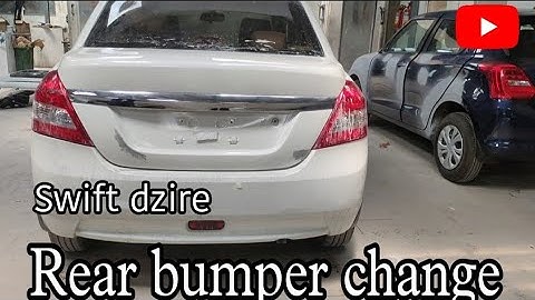 Swift dzire rear bumper change.    bumper nd tailight change