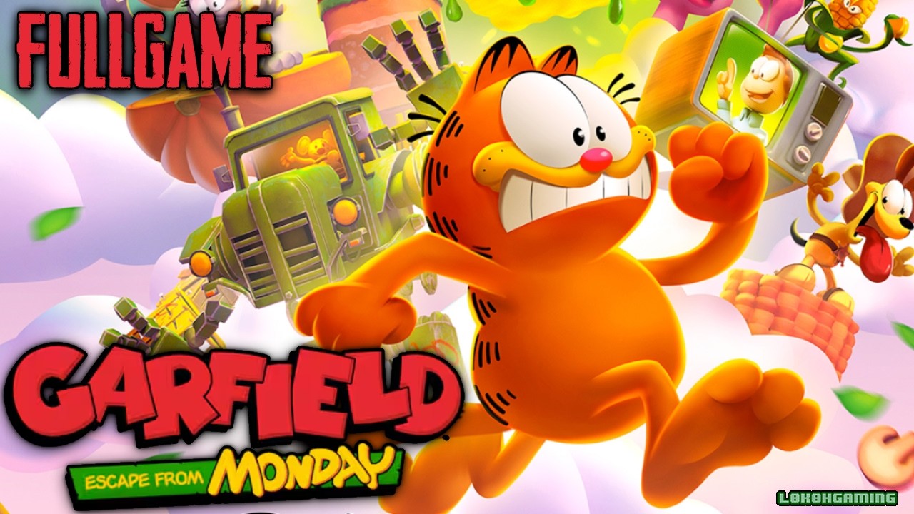 Garfield Escape from Monday - Juego Completo - Full Game - Gameplay Español - PS5 PRO