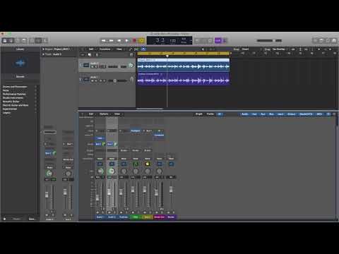 Combine Two Mono Tracks Into A Stereo Buss in Logic X - YouTube