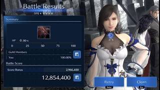 ff7 ec guild battle 22 Stage 4 100% Tifa dps no Zack
