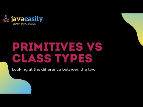 Primitives vs Class Types | Java for Beginners