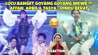 SO CUTE AND WIGGLY LOL !!! AFFAN, ARBIL & TASYA - RINDU BERAT (REACTION)