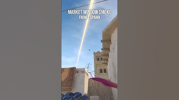 Mirage Market window smoke from T Spawn #cs2 #counterstrike2 #shorts