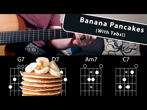 How to Play "Banana Pancakes" by Jack Johnson on Guitar! (With TABs!) - Learn to Play!