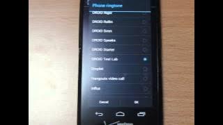Motorola Droid Razr M - Phone ringtones