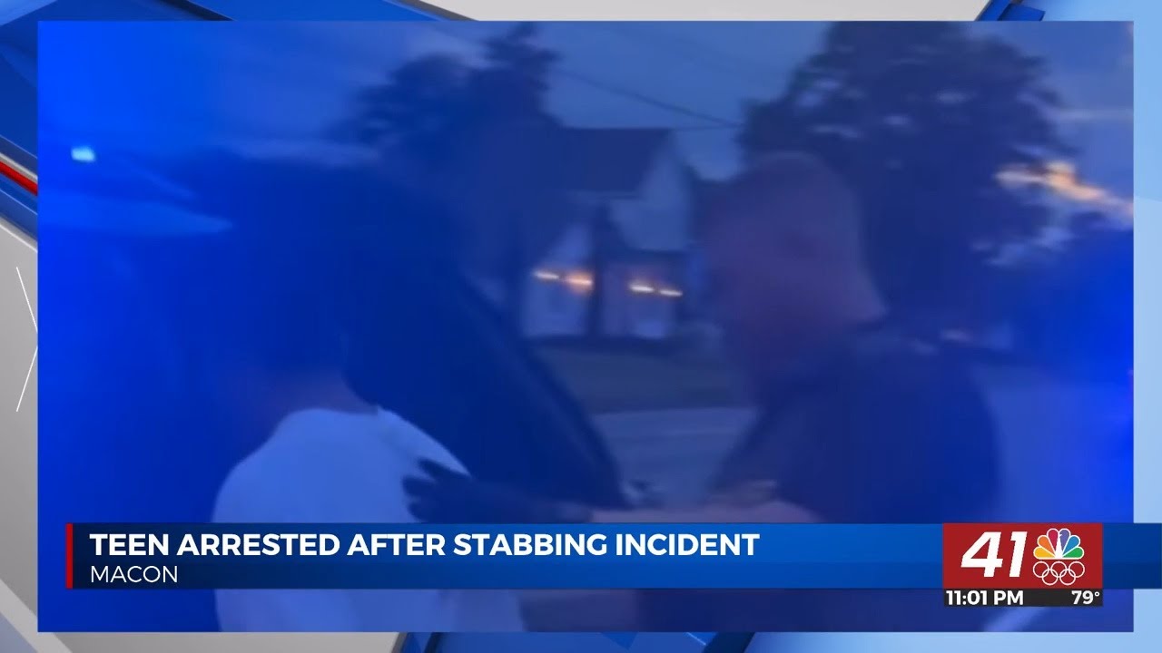 Teen arrested after stabbing in Macon - YouTube