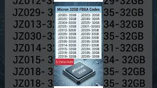 Micron EMMC code list how GB #micron #emmc #emmcgb #gb