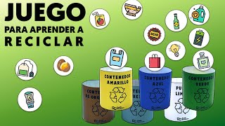 Juego para Aprender a Reciclar | Con diferentes Contenedores