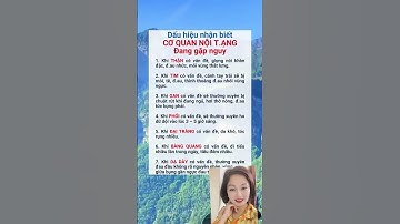 Dấu hiệu nhận biết cơ quan nội tạng đang gặp nguy