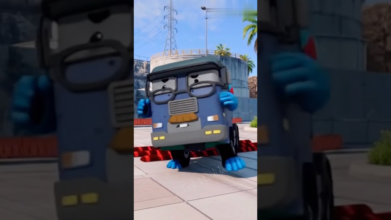 RobotCar Poli Dancing Crash in the game BeamNG.drive 