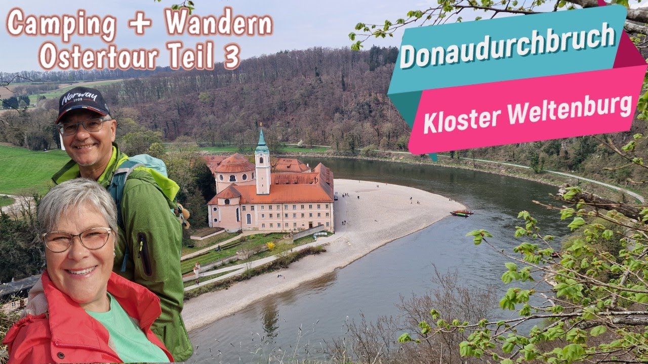 Camping und Wandern in Kelheim, Donaudurchbruch und Kloster Weltenburg mit Wohnmobil