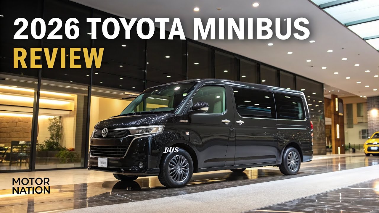 2026 Toyota Minibus Review – Luxury, Comfort & Performance | Black Colour | Motor Nation