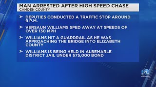 Elizabeth City man crashes vehicle during traffic pursuit in Camden County