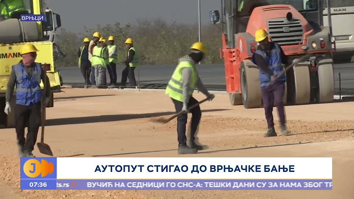 RTS JUTARNJI PROGRAM - Autoput je stigao na dva kilometra do Vrnjačke Banje