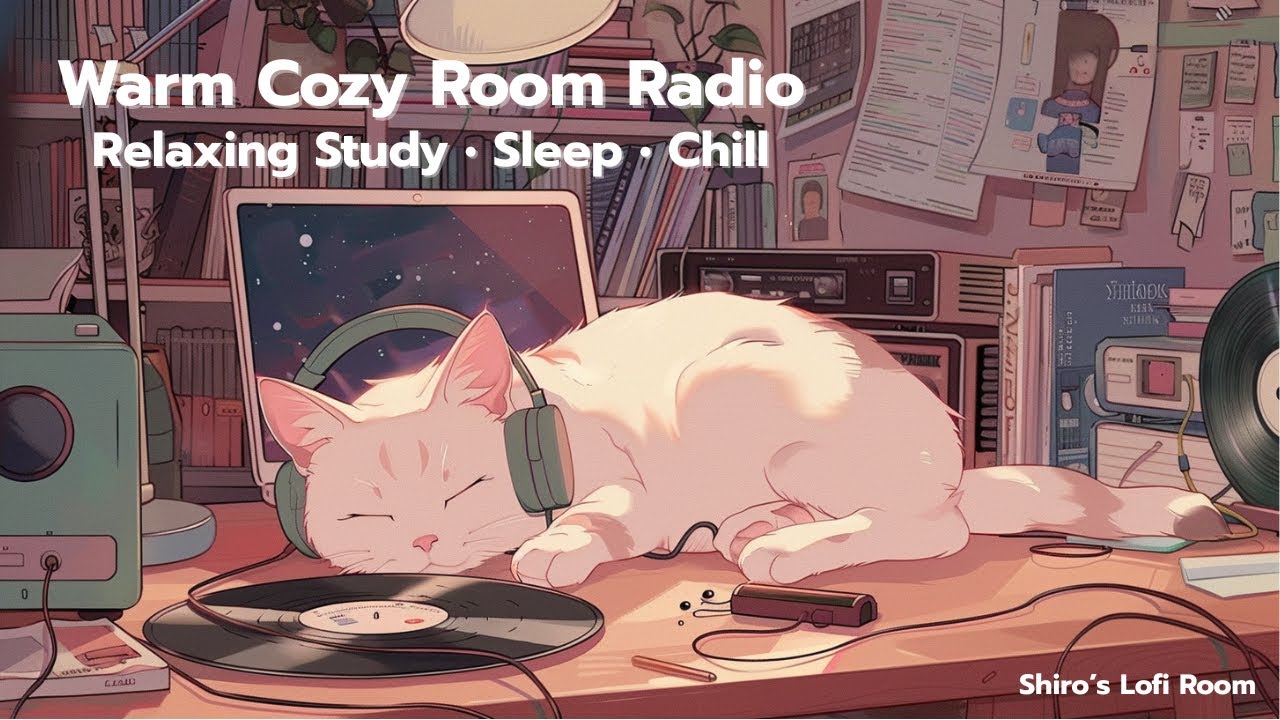 Warm Cozy Room Radio 🔥 | Relaxing Lofi for Study • Sleep • Chill