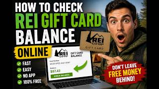 How to check REI gift card balance online
