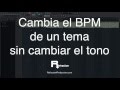 Cómo cambiar BPM o tempo de un tema manteniendo el tono o pitch en FL Studio