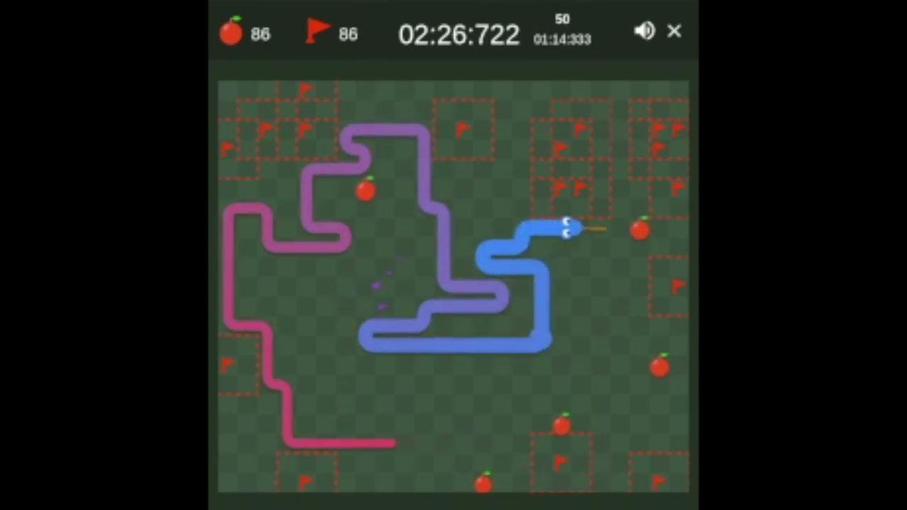 Snake World Record Small Map 5 Apples Google Snake World Record [2:50.752 Seconds] (Large, 5 Apples, Slow