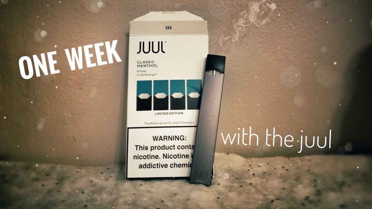 1 week with the Juul--being cigarette free 🚭 - YouTube
