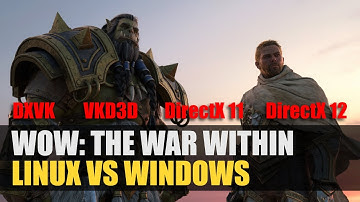 World of Warcraft: The War Within | Linux vs Windows | DXVK vs VKD3D vs DirectX 11 vs DirectX 12