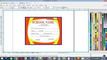 Create a Professional Certificate in CorelDRAW Coreldraw Tutoria