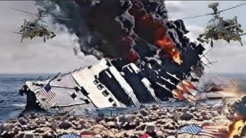 Today:Russian Su-57 pilot destroys US aircraft carrier carrying 500 tanks
