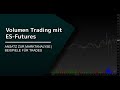 VolFix Basics | Von großem Kapital erzeugte Levels – Wie man sie auf dem Chart findet
