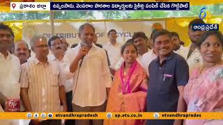 Minister Gottipati Ravi Kumar Felicitates SSC Topper Jhansi with 591 Marks